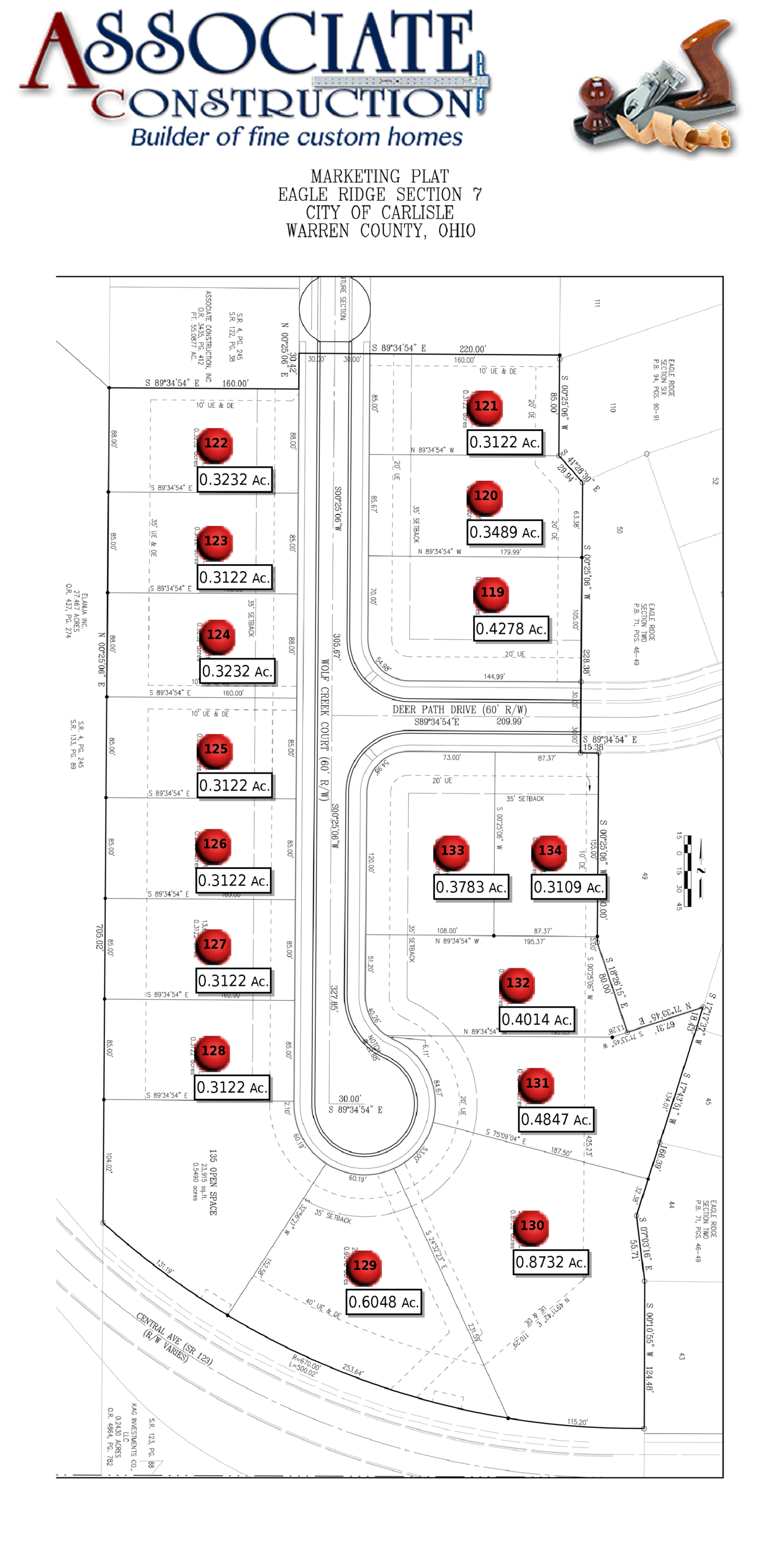 Associate Construction Subdivision Map EAGLE RIDGE SECTION 7